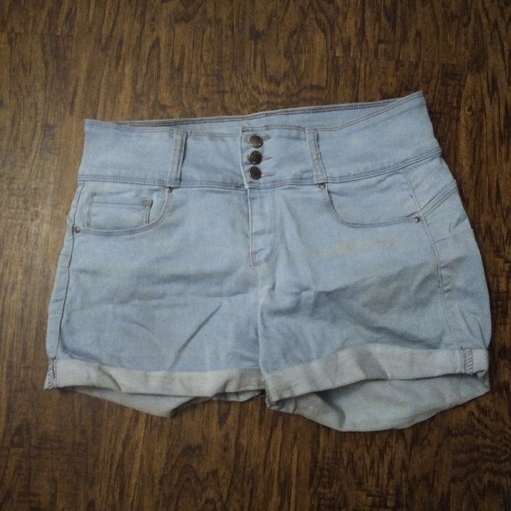 Blue jean shorts
